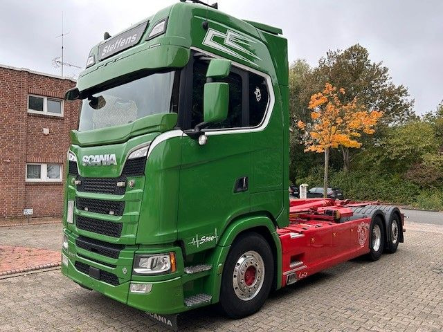 Scania S580 V8 MEILLER Abroller  mit Lift+Lenkachse 6x2 - Camión multibasculante: foto 1 Scania S580 V8 MEILLER Abroller  mit Lift+Lenkachse 6x2 - Camión multibasculante: foto 1