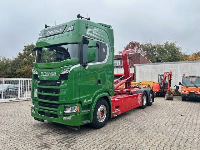 Scania S580 V8 MEILLER Abroller  mit Lift+Lenkachse 6x2 - Camión multibasculante: foto 4 Scania S580 V8 MEILLER Abroller  mit Lift+Lenkachse 6x2 - Camión multibasculante: foto 4