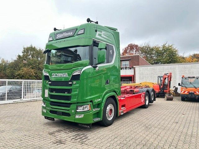 Scania S580 V8 MEILLER Abroller  mit Lift+Lenkachse 6x2 - Camión multibasculante: foto 2 Scania S580 V8 MEILLER Abroller  mit Lift+Lenkachse 6x2 - Camión multibasculante: foto 2