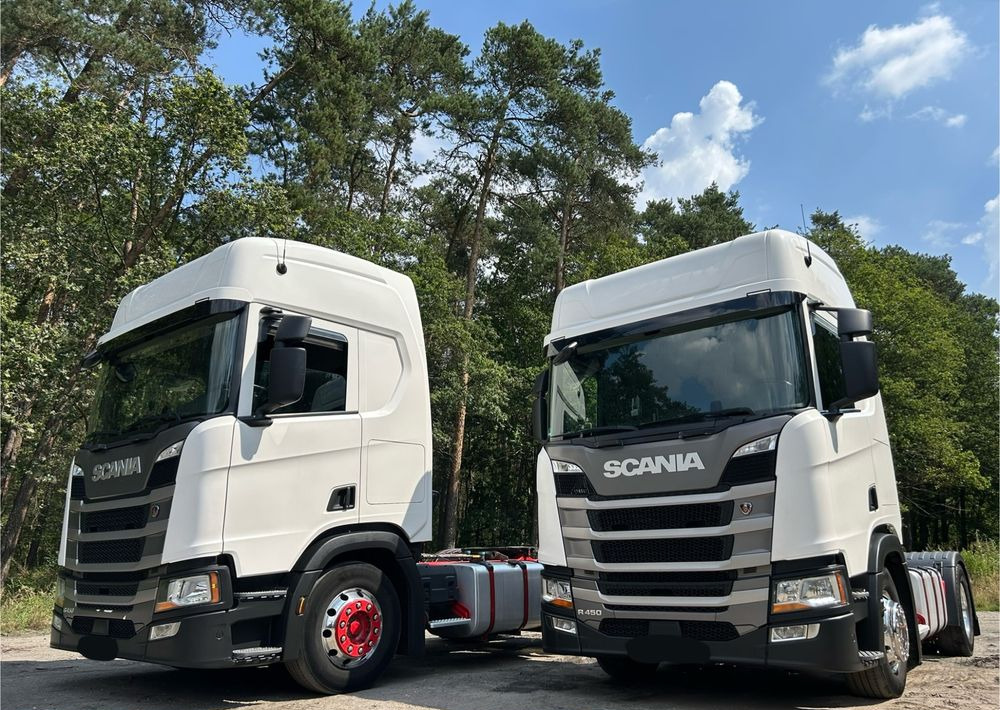 Scania R450 NAUKA JAZDY RETARDER STANDARD 7300kg / DOBRA POD WYWROTKĘ / KLIMA POSTOJOWA z Niemiec HYDRAULIKA - Cabeza tractora: foto 1 Scania R450 NAUKA JAZDY RETARDER STANDARD 7300kg / DOBRA POD WYWROTKĘ / KLIMA POSTOJOWA z Niemiec HYDRAULIKA - Cabeza tractora: foto 1
