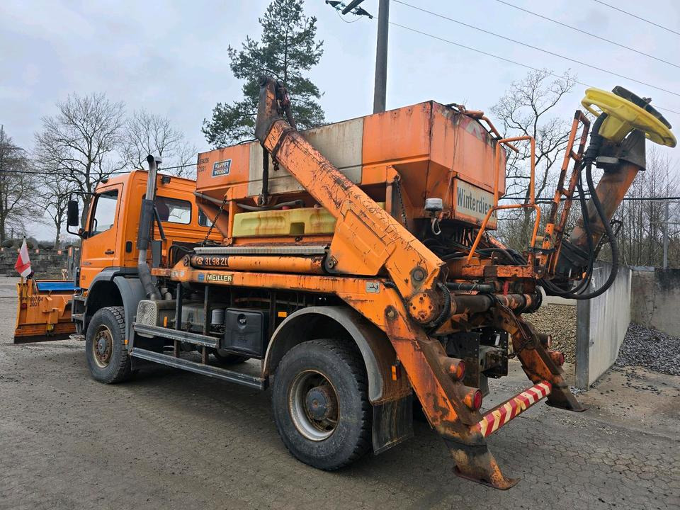 Mercedes-Benz Atego 1828 AK Absetzkipper Meiller Schmidt Schneepflug Küpper-Weisser Salzstreuer Allrad - Máquina quitanieve: foto 2 Mercedes-Benz Atego 1828 AK Absetzkipper Meiller Schmidt Schneepflug Küpper-Weisser Salzstreuer Allrad - Máquina quitanieve: foto 2