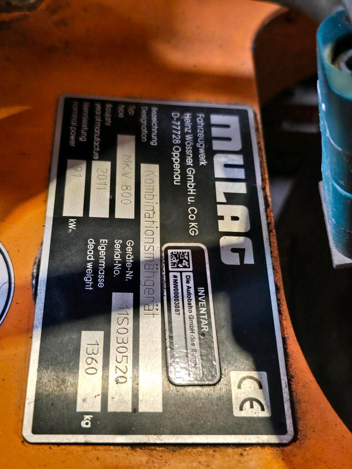 Desbrozadora de brazo Mulag MKV 800 Mähausleger mit Randstreifenmäher MRV 350 Böschungsmäher Böschungsmulcher Hangmäher MKM700 FME 600: foto 7