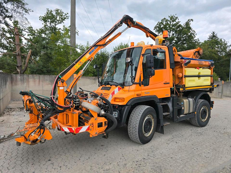 Unimog U400 2013 405/10 405/12 NKS-Z-UGN-43K Bluetec 5 Mercedes-Benz UGE UGN Mulag MKM700 Mähausleger Böschungsmäher Böschungsmulcher Küpper-Weisser IMS Salzstreuer - Máquina quitanieve: foto 1 Unimog U400 2013 405/10 405/12 NKS-Z-UGN-43K Bluetec 5 Mercedes-Benz UGE UGN Mulag MKM700 Mähausleger Böschungsmäher Böschungsmulcher Küpper-Weisser IMS Salzstreuer - Máquina quitanieve: foto 1