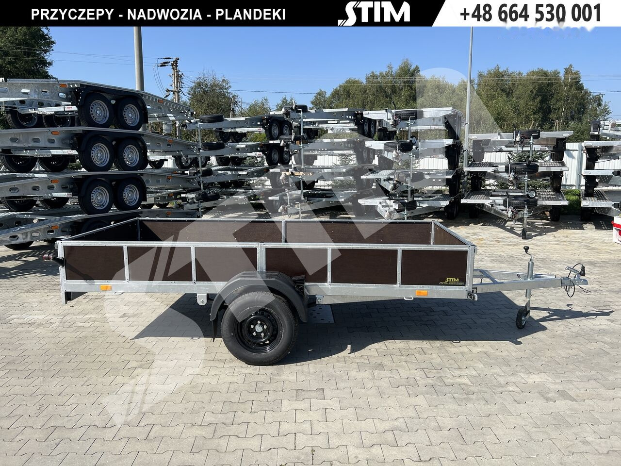 Stim S11-075/3415R + przednia burta otwierana + wzmocnienie ramy - Remolque de coche: foto 1 Stim S11-075/3415R + przednia burta otwierana + wzmocnienie ramy - Remolque de coche: foto 1