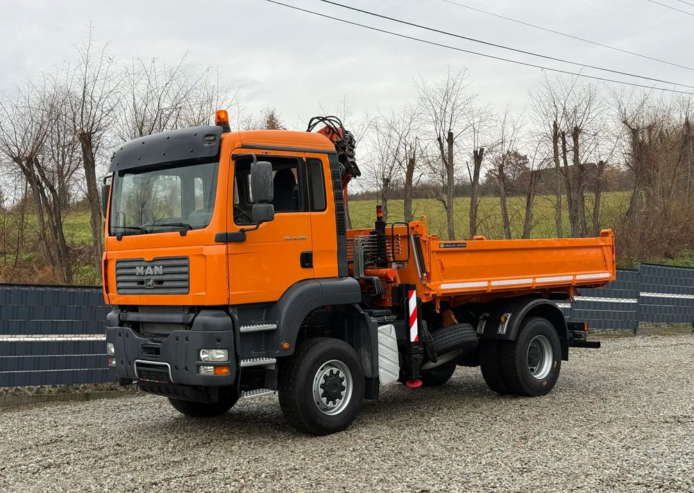 MAN * MAN 18 480 * KIPER WYWROTKA * 4x4 * HDS ATLAS 85* STAN BARDZO DOBRY * Sprowadzony - Camión volquete: foto 2 MAN * MAN 18 480 * KIPER WYWROTKA * 4x4 * HDS ATLAS 85* STAN BARDZO DOBRY * Sprowadzony - Camión volquete: foto 2