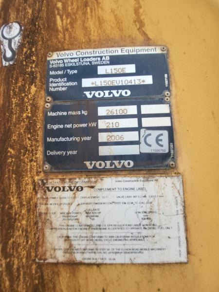 Arrendamiento de Volvo L 150 E Volvo L 150 E: foto 10