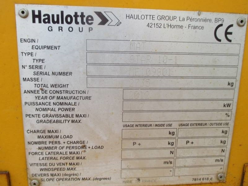 Plataforma de mástil vertical Haulotte Star 10: foto 11