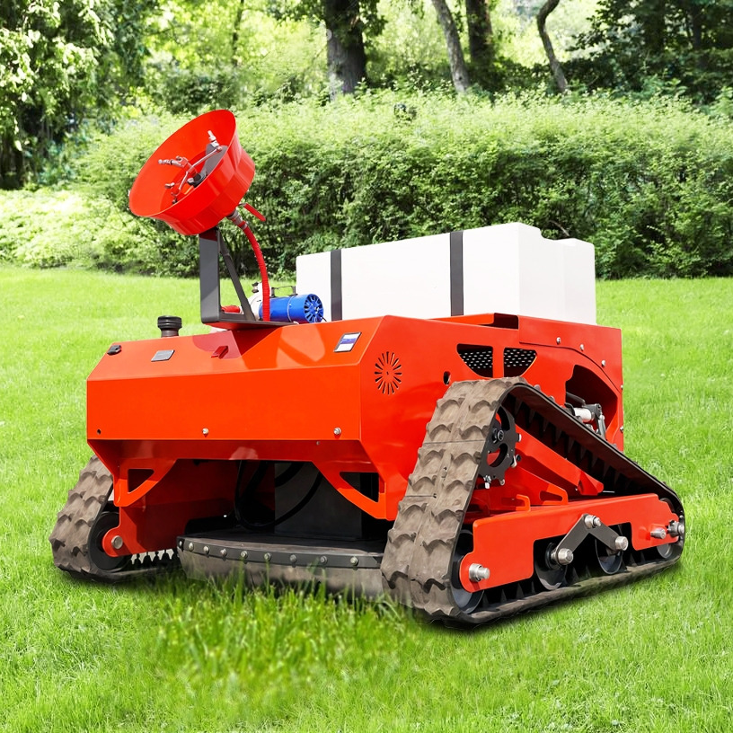 LEZUM LD1000 Multi-function remote control lawn mower Track crawler gasoline gas All-terrain  Agricultural Sprayers Pesticide spraying lawn mower for sale - Cortacésped: foto 1 LEZUM LD1000 Multi-function remote control lawn mower Track crawler gasoline gas All-terrain  Agricultural Sprayers Pesticide spraying lawn mower for sale - Cortacésped: foto 1