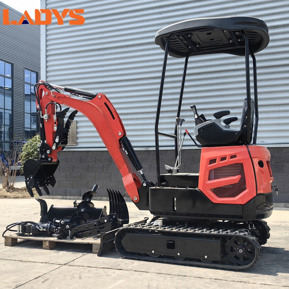 LADYS Mini Excavator Digger Miniexcavadora EPA Kubota Engine Chinese LADYS DY18 Mini Excavator For Sale With Mini Excavator Attachment Set - Miniexcavadora: foto 1 LADYS Mini Excavator Digger Miniexcavadora EPA Kubota Engine Chinese LADYS DY18 Mini Excavator For Sale With Mini Excavator Attachment Set - Miniexcavadora: foto 1