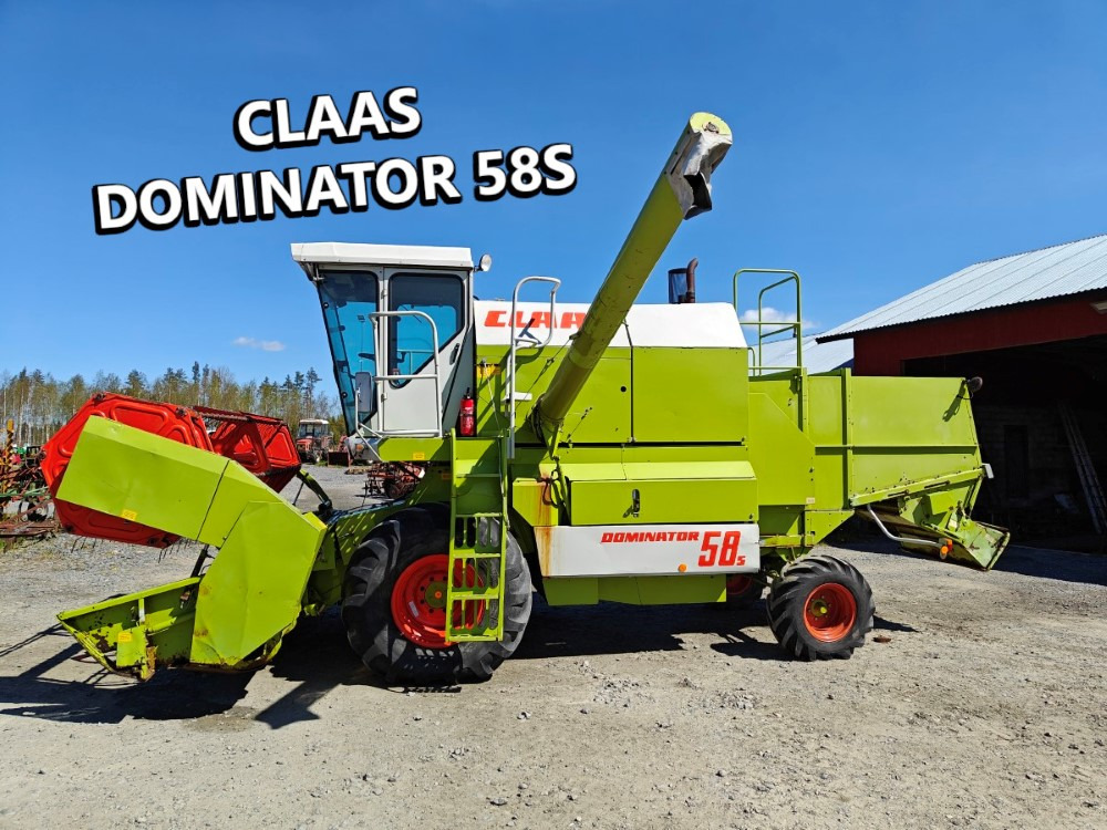 Cosechadora de granos CLAAS Dominator 58S, moottori Perkins 6-sylinterinen, hydraulinen torvi, katso video!: foto 1
