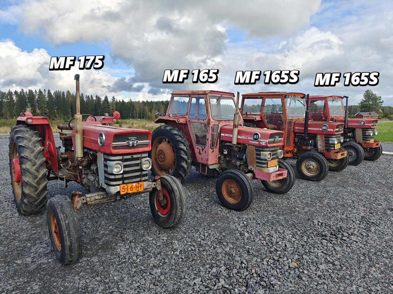 MASSEY FERGUSON 165, 165S ja 175 traktoreita 4 kpl / 4pcs - Tractor: foto 1 MASSEY FERGUSON 165, 165S ja 175 traktoreita 4 kpl / 4pcs - Tractor: foto 1