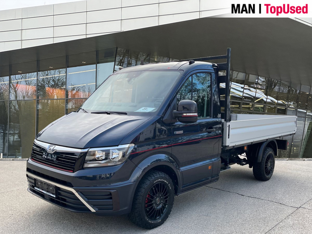 MAN TGE 3.180 4X4 Individual SB, Automatic, Flat bed - Furgoneta caja abierta: foto 1 MAN TGE 3.180 4X4 Individual SB, Automatic, Flat bed - Furgoneta caja abierta: foto 1