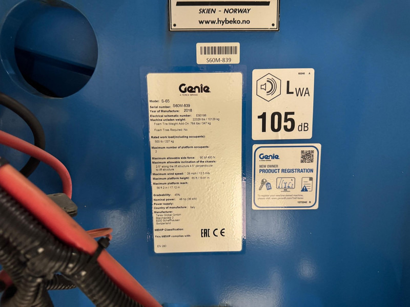 Arrendamiento de Genie S65 Genie S65: foto 15