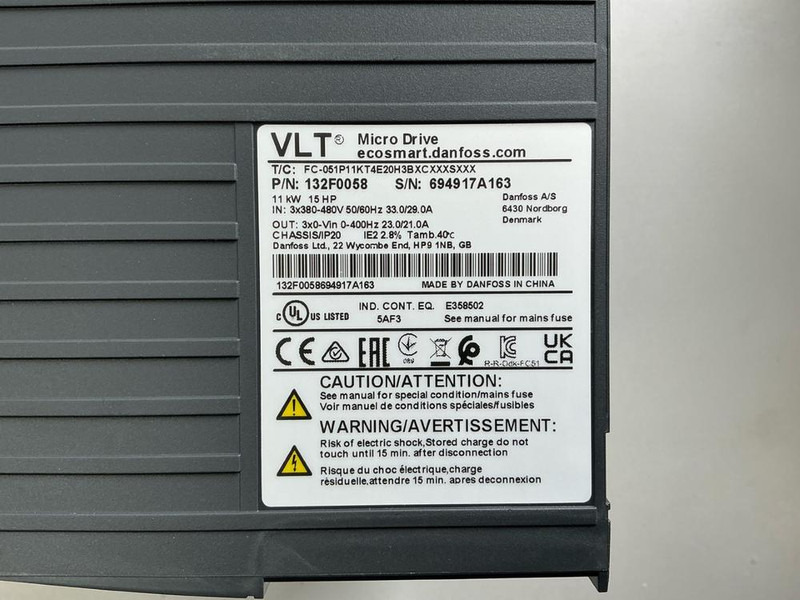 Maquinaria de construcción DANFOSS VLT Micro Drive FC-051: foto 6