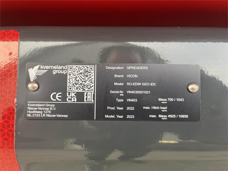 Kverneland RO-EDW GEO SPREAD 1875 - Esparcidor de fertilizantes: foto 5 Kverneland RO-EDW GEO SPREAD 1875 - Esparcidor de fertilizantes: foto 5