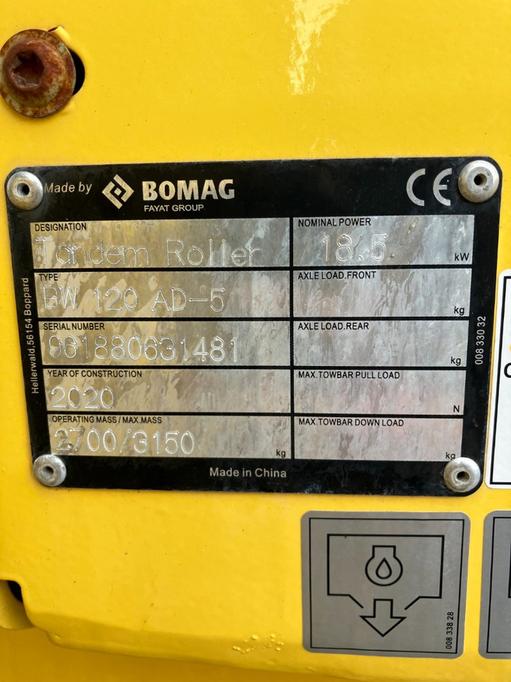 BOMAG CN BW 120 AD-5 Stage V/Tier 4f - Rodillo: foto 3 BOMAG CN BW 120 AD-5 Stage V/Tier 4f - Rodillo: foto 3
