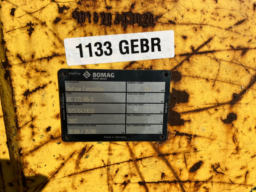 BOMAG DE BC 772 RB-2  Stage IIIa/Tier 3 - Compactador: foto 5 BOMAG DE BC 772 RB-2  Stage IIIa/Tier 3 - Compactador: foto 5