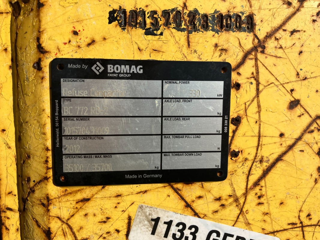 BOMAG DE BC 772 RB-2  Stage IIIa/Tier 3 - Compactador: foto 3 BOMAG DE BC 772 RB-2  Stage IIIa/Tier 3 - Compactador: foto 3
