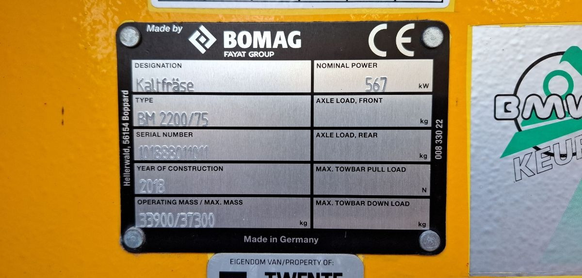 BOMAG DE BM 2200/75 Stage IV/Tier 4f - Construcción de carreteras: foto 3 BOMAG DE BM 2200/75 Stage IV/Tier 4f - Construcción de carreteras: foto 3