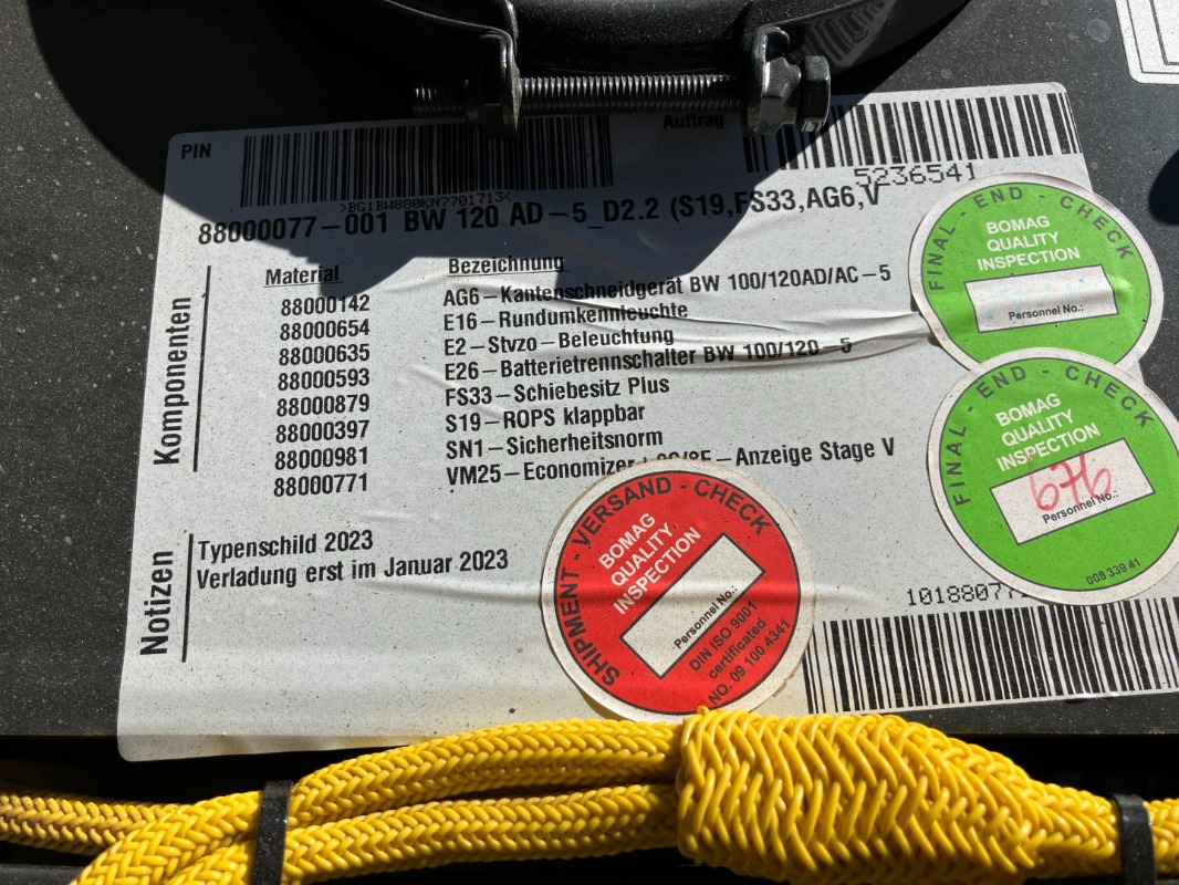 BOMAG DE BW 120 AD-5 Stage V/Tier 4f - Rodillo: foto 4 BOMAG DE BW 120 AD-5 Stage V/Tier 4f - Rodillo: foto 4