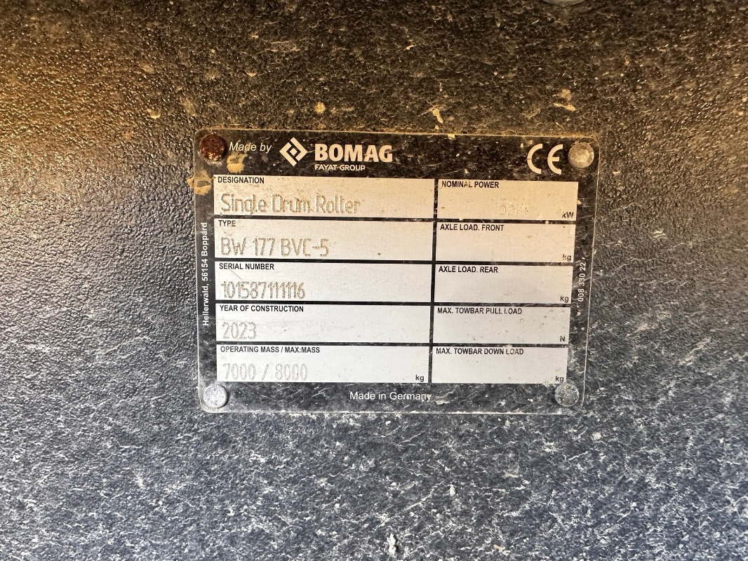 BOMAG DE BW 177 BVC-5  Stage V/Tier 4f - Compactador: foto 2 BOMAG DE BW 177 BVC-5  Stage V/Tier 4f - Compactador: foto 2