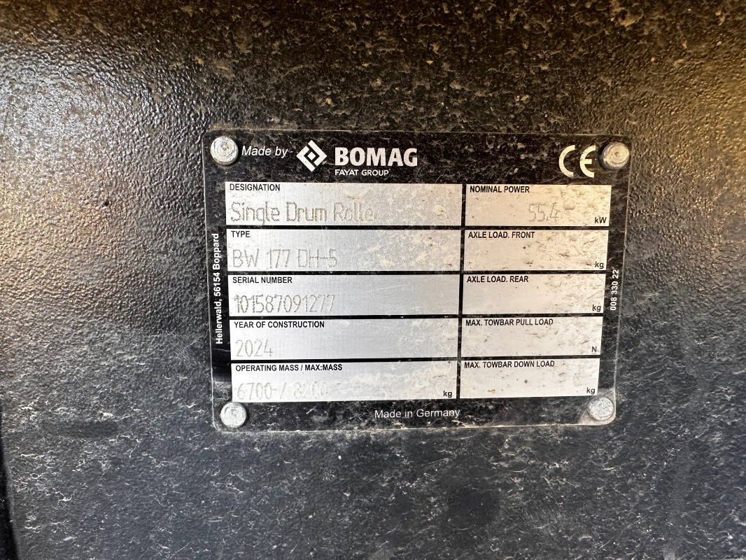 BOMAG DE BW 177 DH-5  Stage V/Tier 4f - Compactador: foto 3 BOMAG DE BW 177 DH-5  Stage V/Tier 4f - Compactador: foto 3