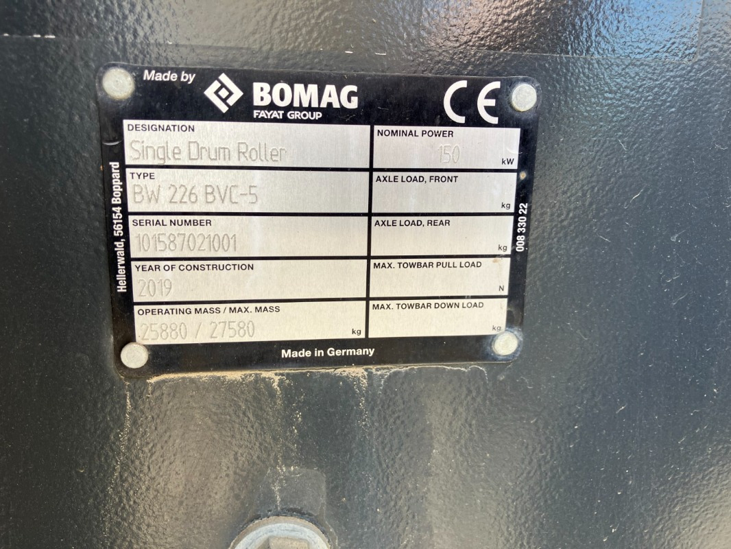 BOMAG DE BW 226 BVC-5 Stage V/Tier 4f - Rodillo: foto 5 BOMAG DE BW 226 BVC-5 Stage V/Tier 4f - Rodillo: foto 5