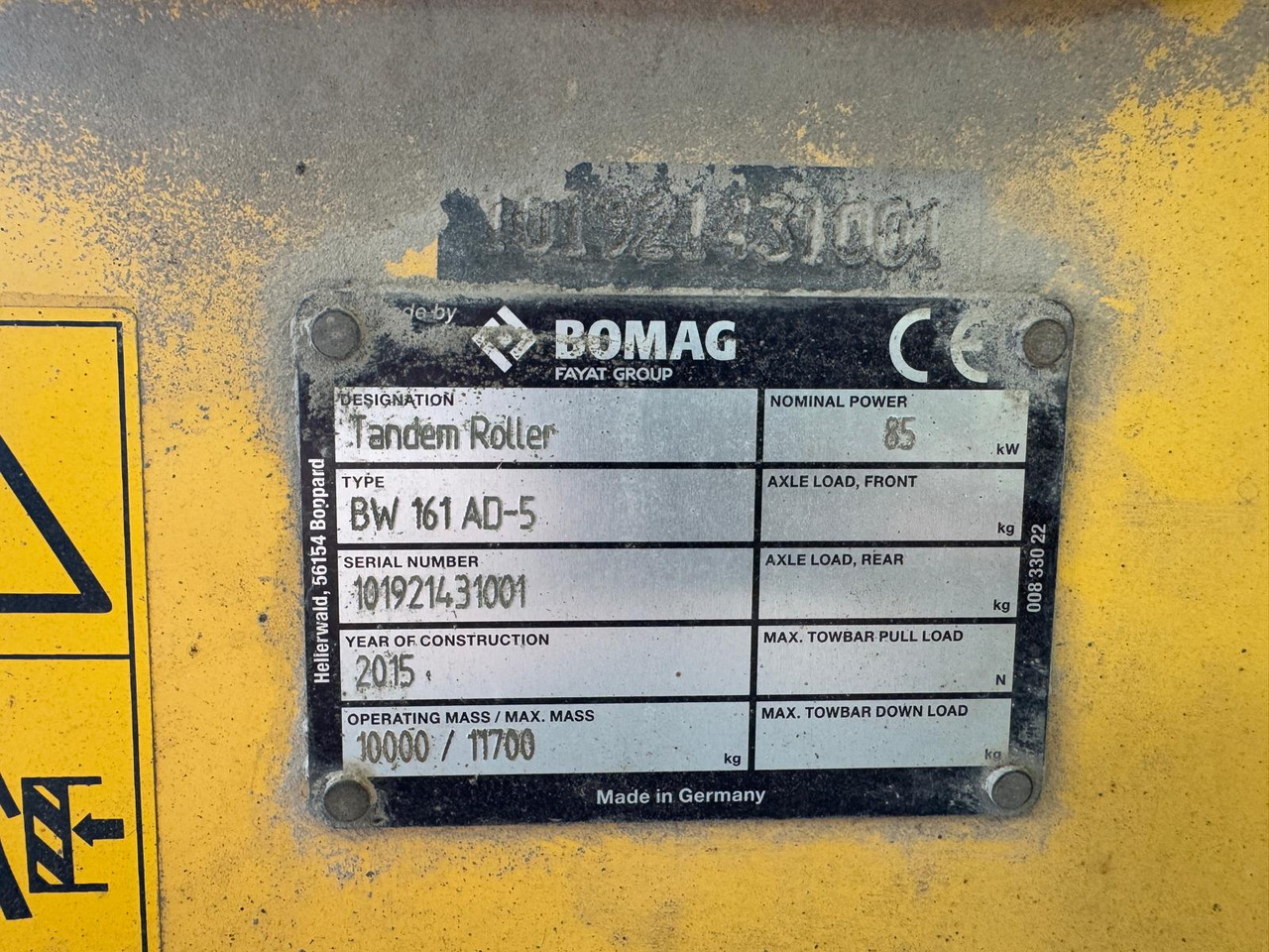 Arrendamiento de  Bomag BW161 AD-5 Bomag BW161 AD-5: foto 11