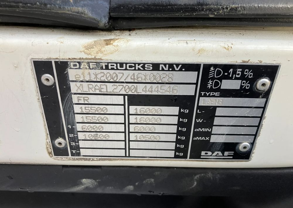 DAF Daf FL 16.250 euro  6 ramo do zabudowy - Camión chasis: foto 5 DAF Daf FL 16.250 euro  6 ramo do zabudowy - Camión chasis: foto 5