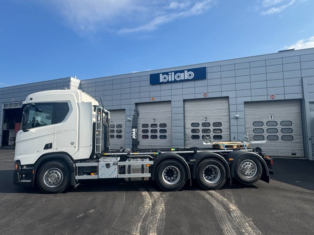 Camión multibasculante Scania R 580 8x4*4 Joab med frontplog & sidoplogsfäste: foto 7