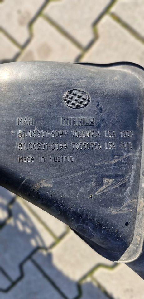 MAN TG3 TGX TGS ŁĄCZNIK FILTRA POWIETRZA 81.08201-6097 - Carrocería y exterior: foto 2 MAN TG3 TGX TGS ŁĄCZNIK FILTRA POWIETRZA 81.08201-6097 - Carrocería y exterior: foto 2