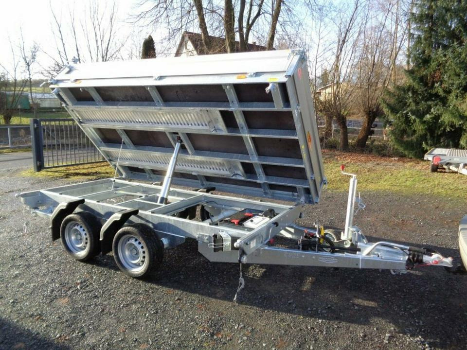 Böckmann PKW-Anhänger, Elektro-Dreiseitenkipper, 3,0 to. Auffahr - Remolque volquete: foto 5 Böckmann PKW-Anhänger, Elektro-Dreiseitenkipper, 3,0 to. Auffahr - Remolque volquete: foto 5