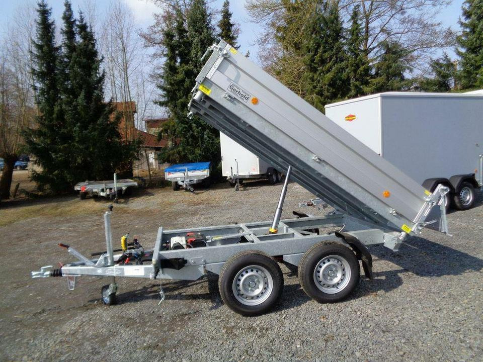 Böckmann PKW-Anhänger Elektro-Dreiseitenkipper DK-AL 2516/27P - Remolque volquete: foto 4 Böckmann PKW-Anhänger Elektro-Dreiseitenkipper DK-AL 2516/27P - Remolque volquete: foto 4