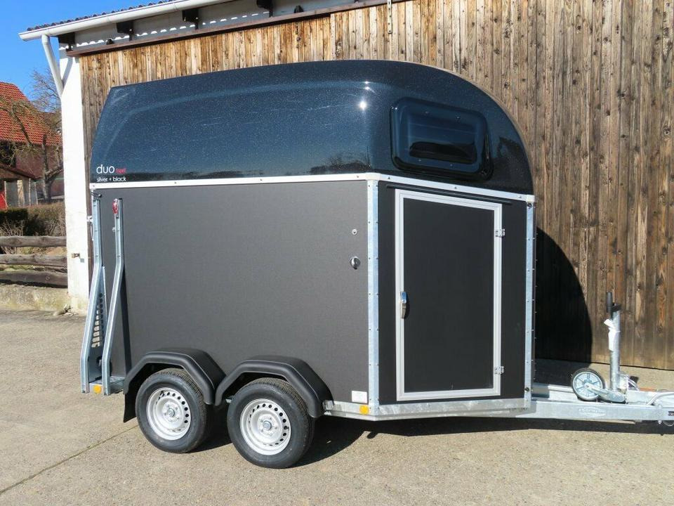 Böckmann Pferdeanhänger DUO s.+b., Sattelk., Aluboden 100km/h - Remolque para caballos: foto 2 Böckmann Pferdeanhänger DUO s.+b., Sattelk., Aluboden 100km/h - Remolque para caballos: foto 2