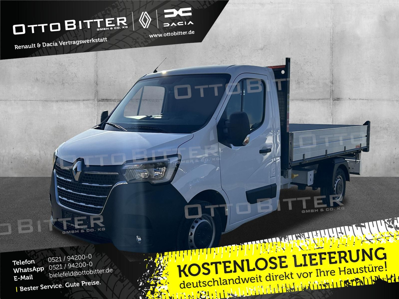 Furgoneta basculante Renault Master FWD dCi165 3,5t L2 Dreiseitenkipper: foto 1