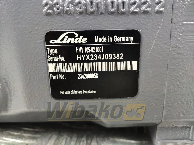 Linde HMV105-02 2342000058 - Motor hidráulico para Maquinaria de construcción: foto 2 Linde HMV105-02 2342000058 - Motor hidráulico para Maquinaria de construcción: foto 2