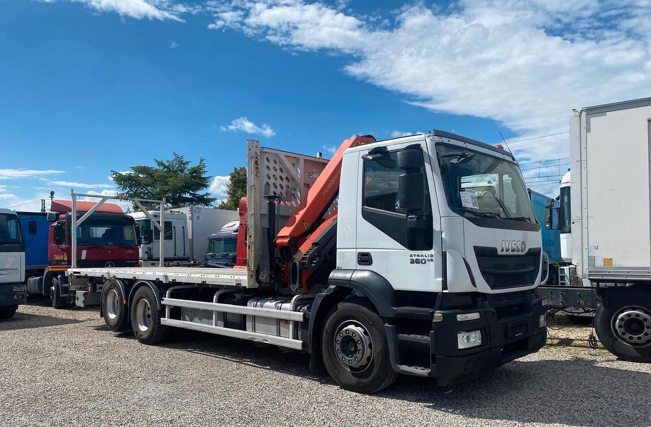 IVECO STRALIS AD260S36 CASSONE FISSO E GRU - Camión caja abierta, Camión grúa: foto 2 IVECO STRALIS AD260S36 CASSONE FISSO E GRU - Camión caja abierta, Camión grúa: foto 2