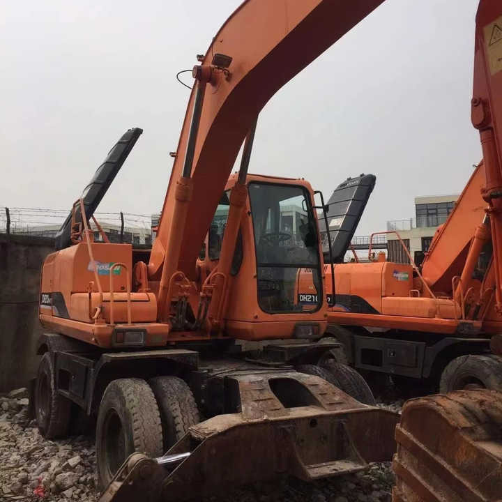 Used Digger Doosan Dh210w-7 Construction Machinery Construction Digger Used Doosan Dh210w-7 Cheap Excavator - Excavadora de ruedas: foto 1 Used Digger Doosan Dh210w-7 Construction Machinery Construction Digger Used Doosan Dh210w-7 Cheap Excavator - Excavadora de ruedas: foto 1