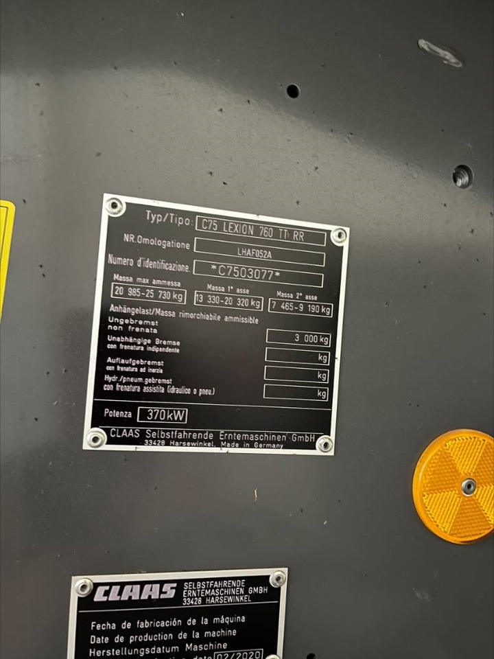Claas Lexion 760 TT - Cosechadora de granos: foto 2 Claas Lexion 760 TT - Cosechadora de granos: foto 2