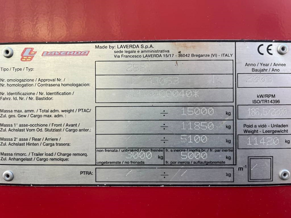 Laverda 25.50  - Cosechadora de granos: foto 3 Laverda 25.50  - Cosechadora de granos: foto 3