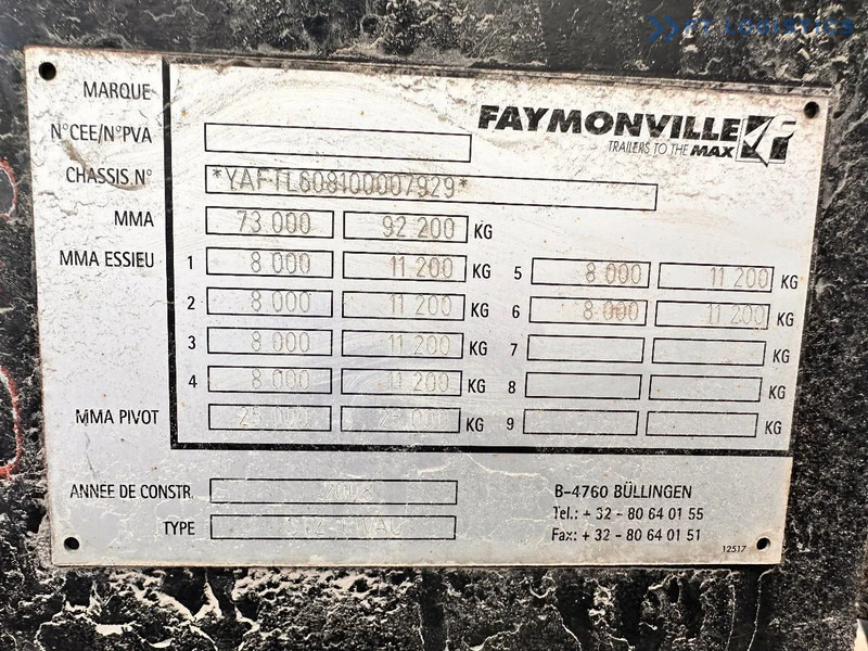 Faymonville FAYMONVILLE STZ-6WAU – 6 AXLES – 92.2T GVW – 73T PAYLOAD – HYDRAULIC RAMPS – EXCELLENT CONDITION! - Semirremolque góndola rebajadas: foto 3 Faymonville FAYMONVILLE STZ-6WAU – 6 AXLES – 92.2T GVW – 73T PAYLOAD – HYDRAULIC RAMPS – EXCELLENT CONDITION! - Semirremolque góndola rebajadas: foto 3