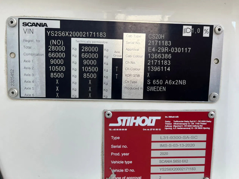 Cabeza tractora Scania 650S V8 NGS S650: foto 19
