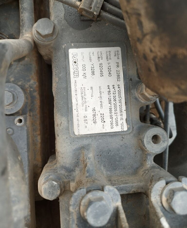 DAF PR228S2 truck - Motor para Camión: foto 1 DAF PR228S2 truck - Motor para Camión: foto 1