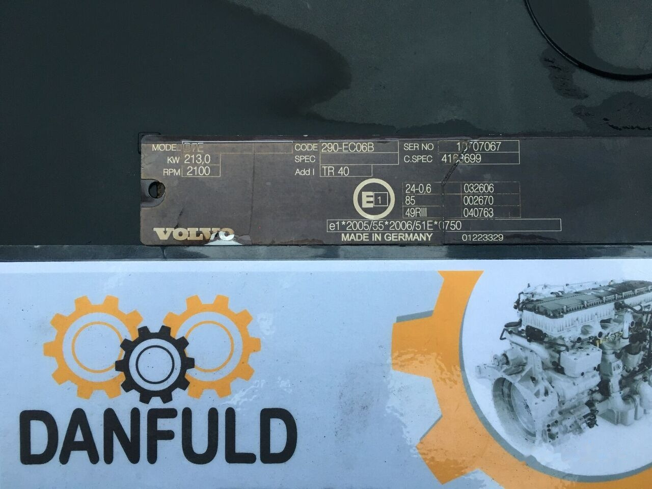 Volvo D7E 10707067 truck - Motor para Camión: foto 3 Volvo D7E 10707067 truck - Motor para Camión: foto 3