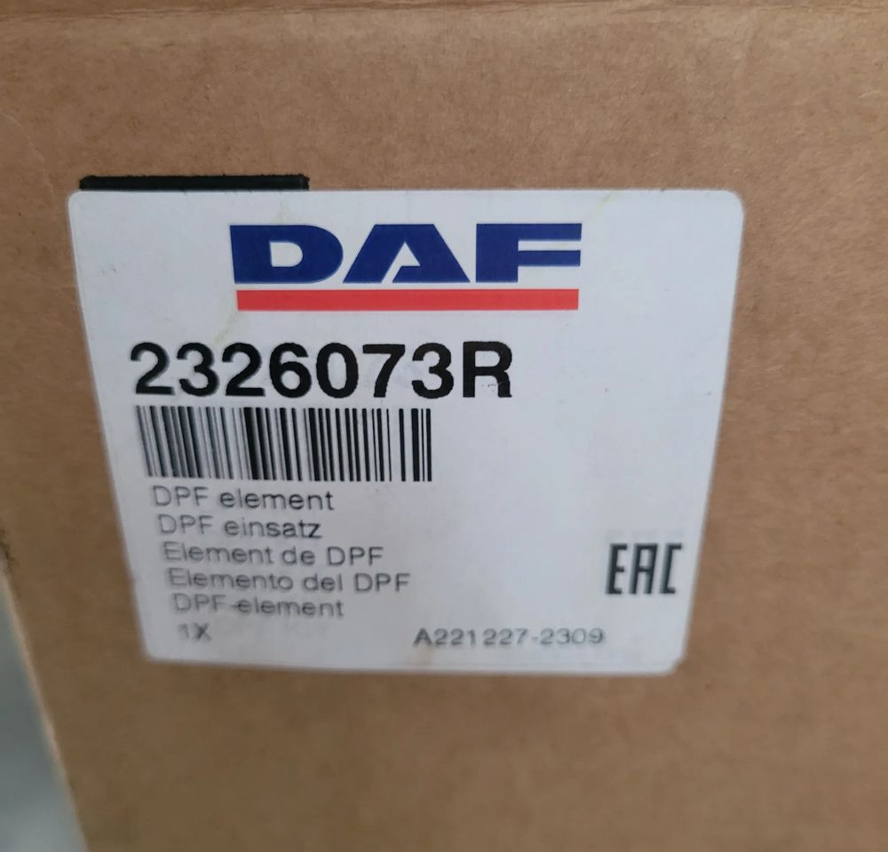 DPF DAF XF CF E6. 2326073 ORYGINAŁ CHWALIM116 - Sistema de escape para Camión: foto 4 DPF DAF XF CF E6. 2326073 ORYGINAŁ CHWALIM116 - Sistema de escape para Camión: foto 4