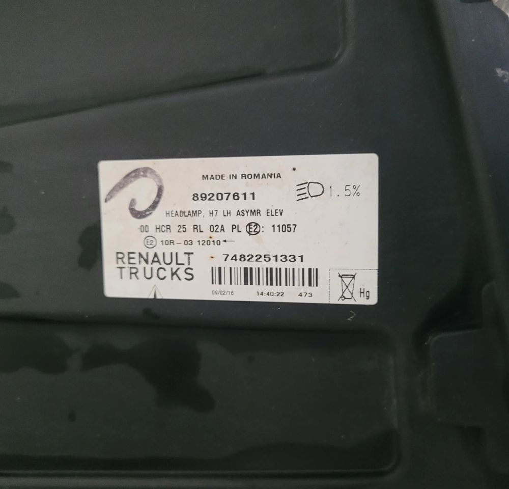 LAMPY RENAULT RANGE T ORYGINAŁ H4 LED CHWALIM116 - Luz/ Iluminación para Camión: foto 5 LAMPY RENAULT RANGE T ORYGINAŁ H4 LED CHWALIM116 - Luz/ Iluminación para Camión: foto 5