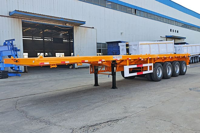 TITAN 40 Foot Flatbed Semi Trailer for Sale in Saudi Arabia - Semirremolque plataforma/ Caja abierta: foto 3 TITAN 40 Foot Flatbed Semi Trailer for Sale in Saudi Arabia - Semirremolque plataforma/ Caja abierta: foto 3