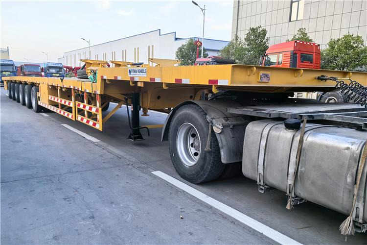 TITAN 6 Axle 62m Extendable Trailer for Sale In Ghana - Semirremolque plataforma/ Caja abierta: foto 1 TITAN 6 Axle 62m Extendable Trailer for Sale In Ghana - Semirremolque plataforma/ Caja abierta: foto 1