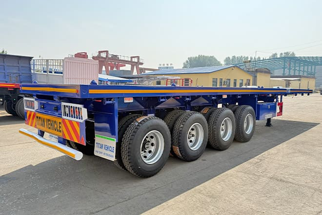 TITAN Heavy Duty 4 Axle Flatbed Trailer in Guam - Semirremolque plataforma/ Caja abierta: foto 2 TITAN Heavy Duty 4 Axle Flatbed Trailer in Guam - Semirremolque plataforma/ Caja abierta: foto 2