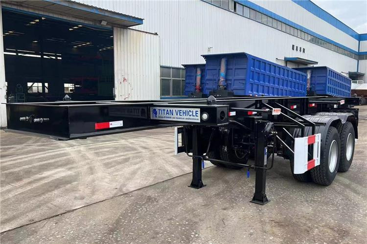 TITAN In Stock 20 ft Shipping Container Trailer for Sale In Ghana - Semirremolque chasis: foto 1 TITAN In Stock 20 ft Shipping Container Trailer for Sale In Ghana - Semirremolque chasis: foto 1